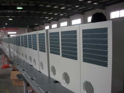 400W industrial IP55 aire acondicionado de 220/230 VAC 48VDC para el enfriamiento del gabinete de las telecomunicaciones